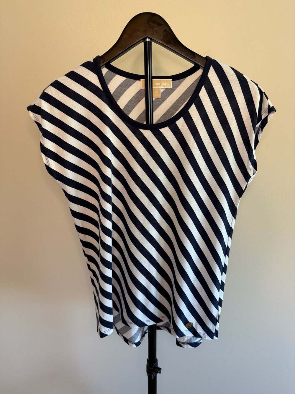 Vintage Michael Kors Top Size XS Navy White Striped